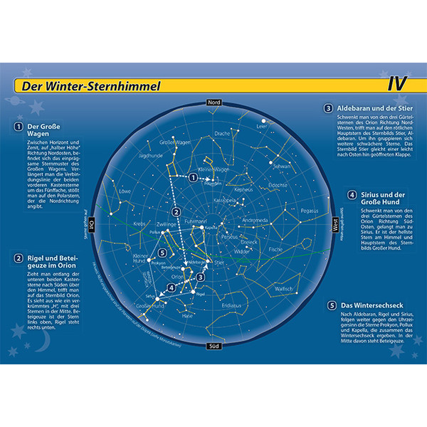 Oculum Verlag Star chart Orientierung am Nachthimmel book