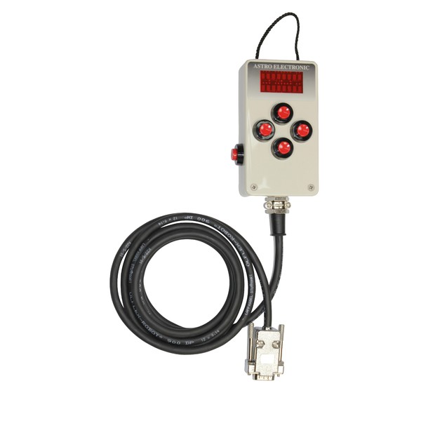 Astro Electronic FS2 telescope control, with hand box and autoguider interface, operating voltage 9V to 30V
