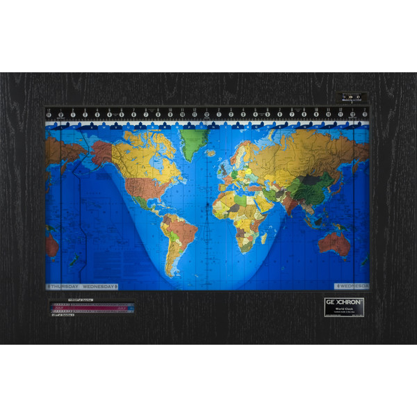 Geochron Original Kilburg in real black oak veneer black bordered design