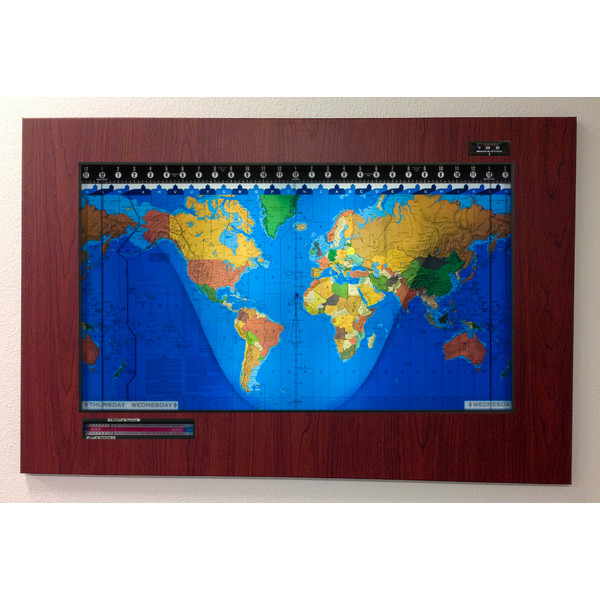 Geochron Original Kilburg in Boston cherry plastic black bordered design