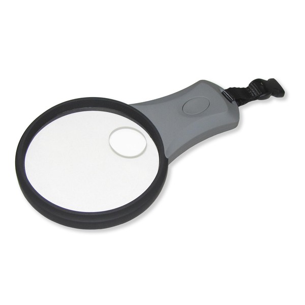 Carson 2X LED MagniLook magnifying glass, illuminated