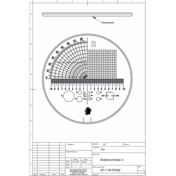 Schweizer Scale 2 for Tech-Line stand magnifying glass