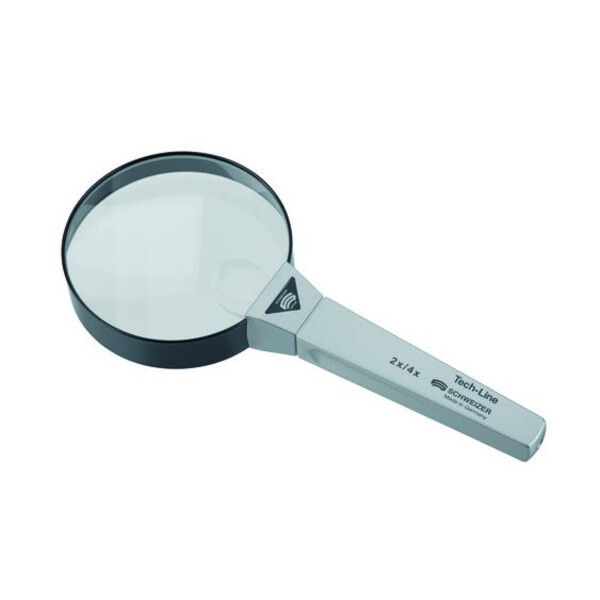 Schweizer Magnifying glass Tech-Line Bifo 2X/4X hand magnifier