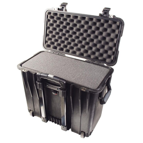 PELI M1440 rolling case, black, including pluck foam