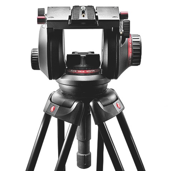 Manfrotto 509HD Pro Fluid video tilt head with 100mm half ball and 509PLONG