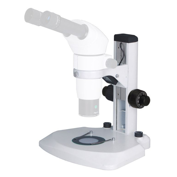 Optika Wide stand, fixed arm, LED illumination, coaxial coarse and fine adjustment knob
