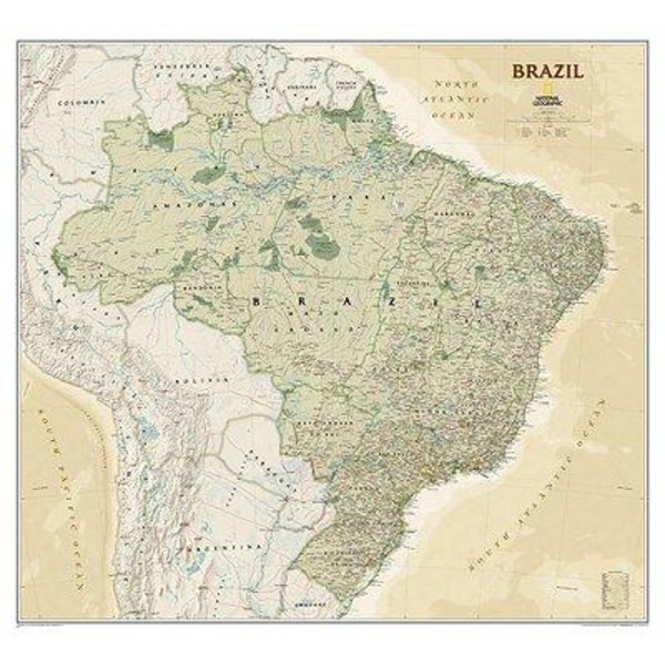 National Geographic map of Brazil