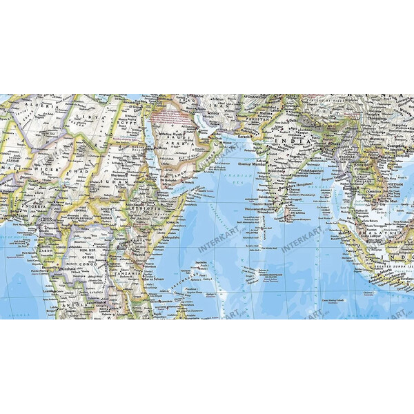 National Geographic World map pazifikzentriert (185 x 122 cm)