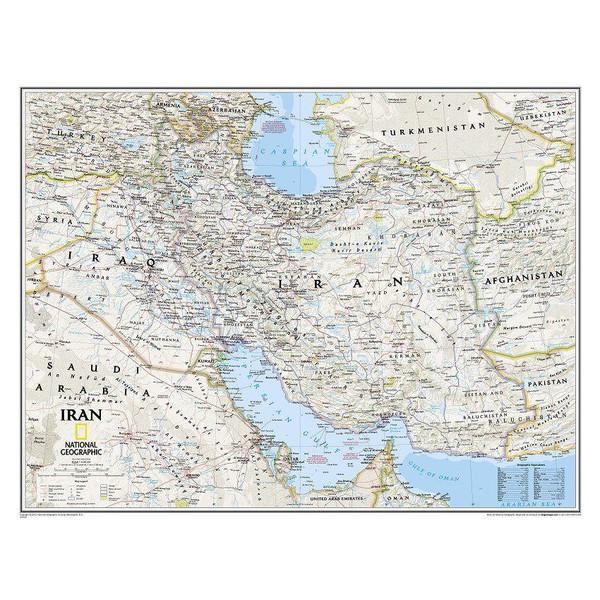 National Geographic Map Iran