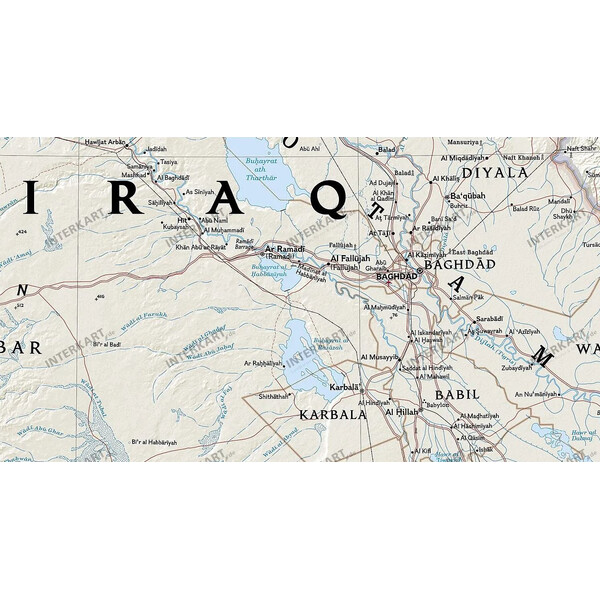 National Geographic map of Iraq