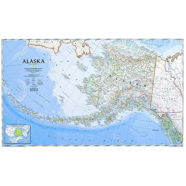 National Geographic Map Alaska