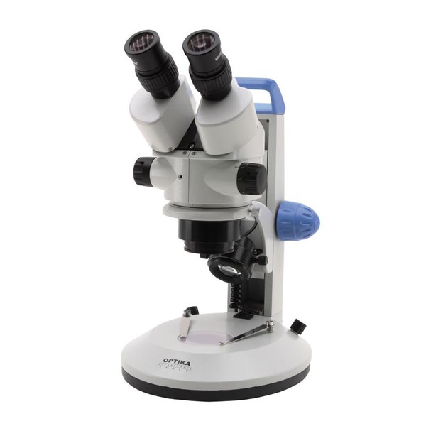 Optika Stereo microscope LAB20, zoom, LED and transmitted light