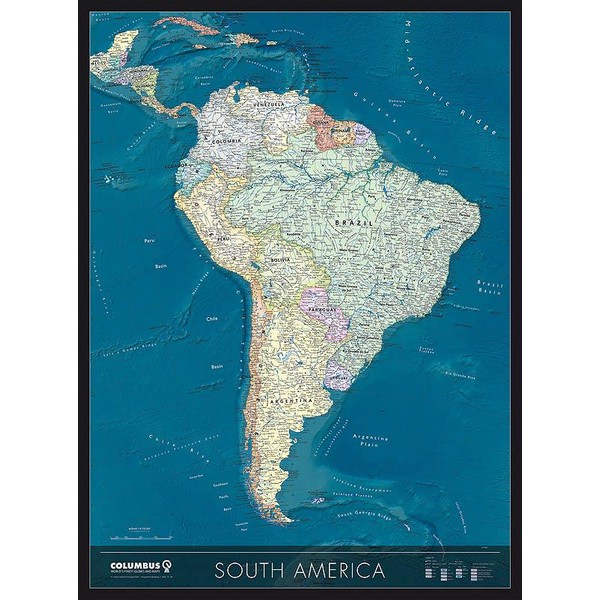 Columbus Continent map South America