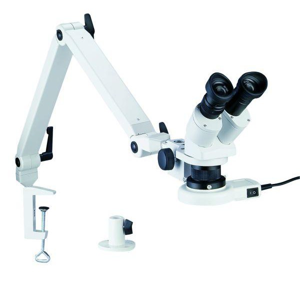 Eschenbach Stereolupe Auflicht Stereo-Mikroskop mit Federgelenkarm