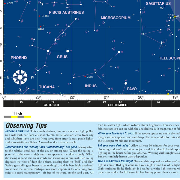 Orion Poster Deep Map 600, folding star chart