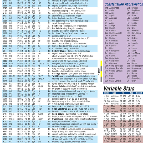 Orion Poster Deep Map 600, folding star chart