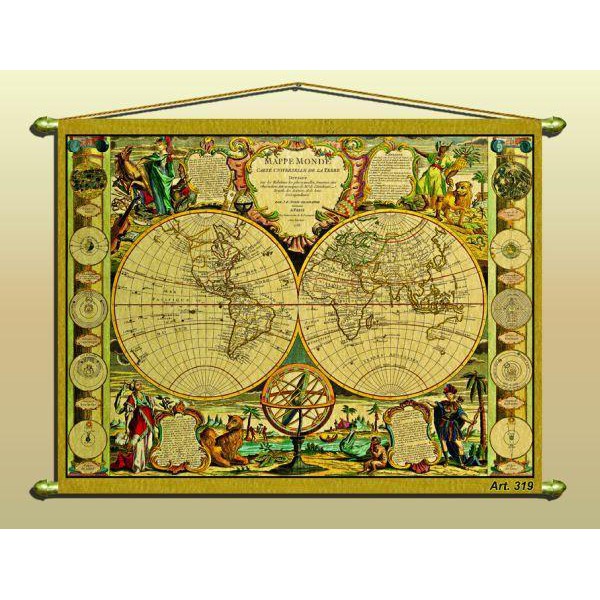 Zoffoli living Antique map (reproduction) No. 319/2