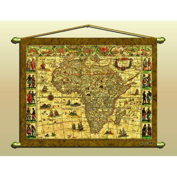 Zoffoli living Antique map (reproduction) No. 344/2