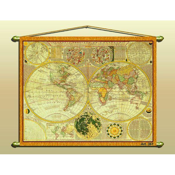 Zoffoli living Antique map (reproduction) No. 361/2