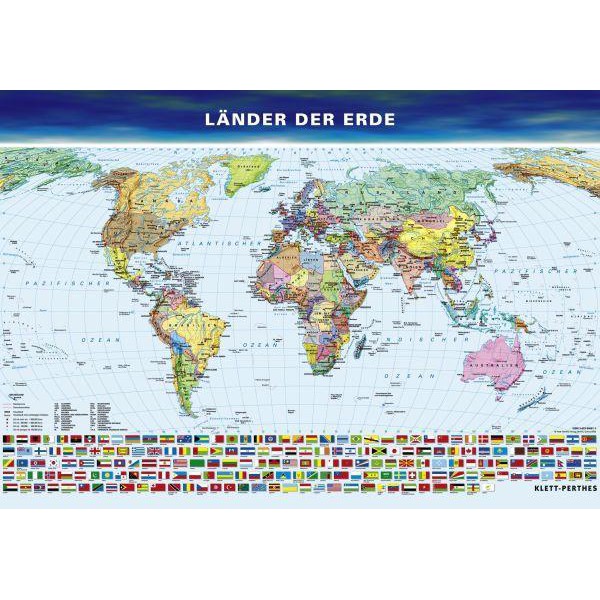 Klett-Perthes Verlag World map Die Länder der Erde