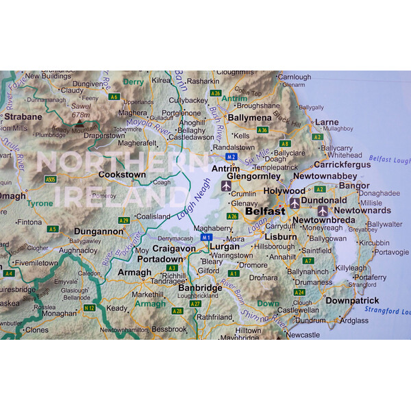 GeoMetro Map Ireland (90 x 90 cm)