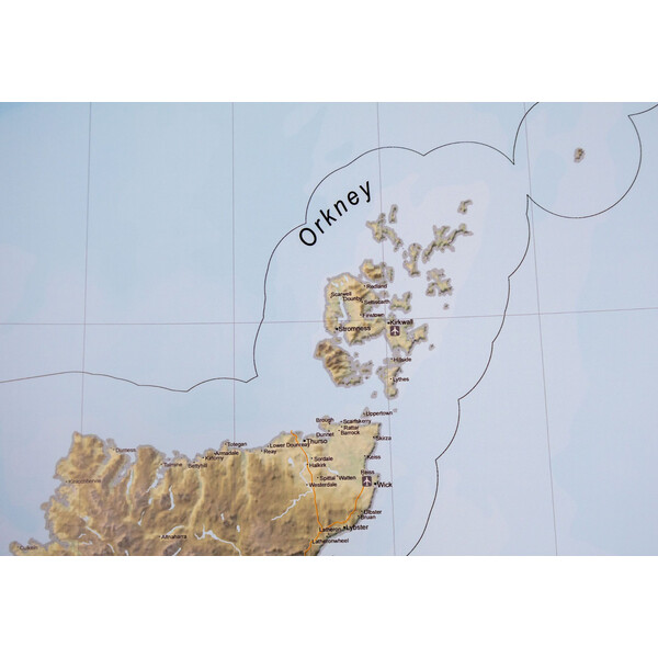 GeoMetro Map United Kingdom (100 x 140 cm)