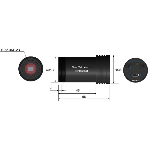 ToupTek Camera Astro Guiding-Kamera GPM585M