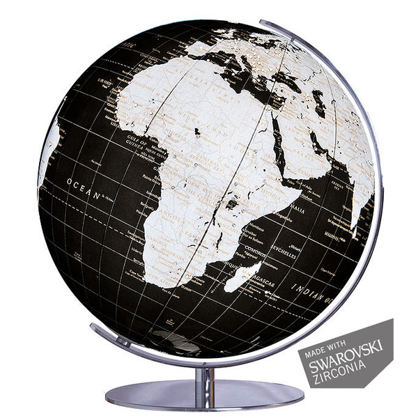 Columbus 731485 Swarovski zirconia onyx globe