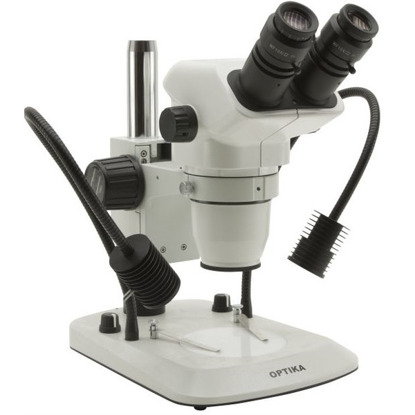Optika SZN-5 binocular 7X-45X zoom stereomicroscope, LED illuminated