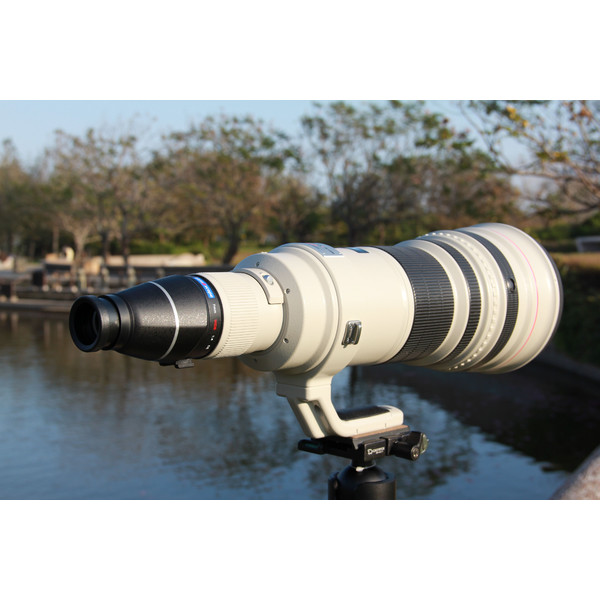 Lens2scope , 7mm wide angle, for Pentax K lenses, black, straight eyepiece