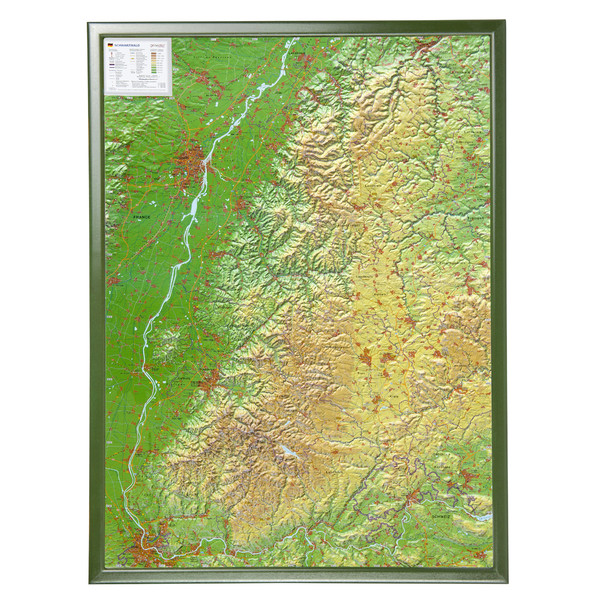 Georelief Regional map Black Forest