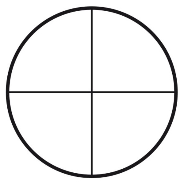 Motic eyepiece reticule crosshairs (25mm diameter)