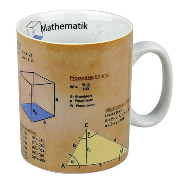 Könitz Cup Mathematics knowledge mug (in German)