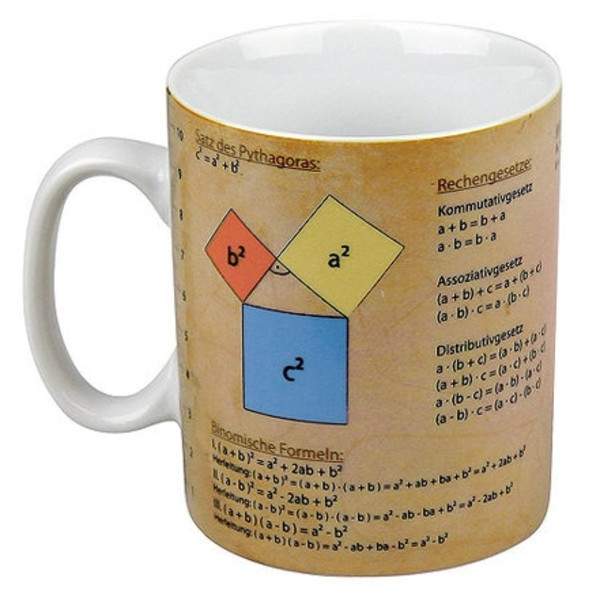 Könitz Cup Mathematics knowledge mug (in German)