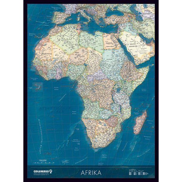 Columbus Continent map Africa