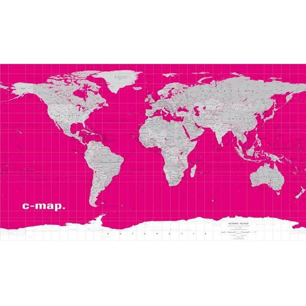 Columbus C-map map of the world '' magenta ''