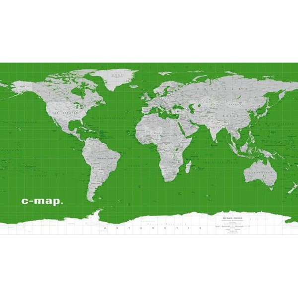 Columbus C-map map of the world '' green ''
