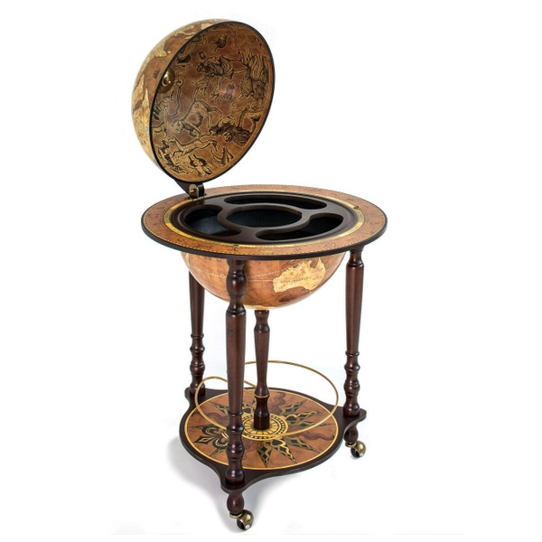 Zoffoli living Globe Bar Da Vinci Rust 40cm