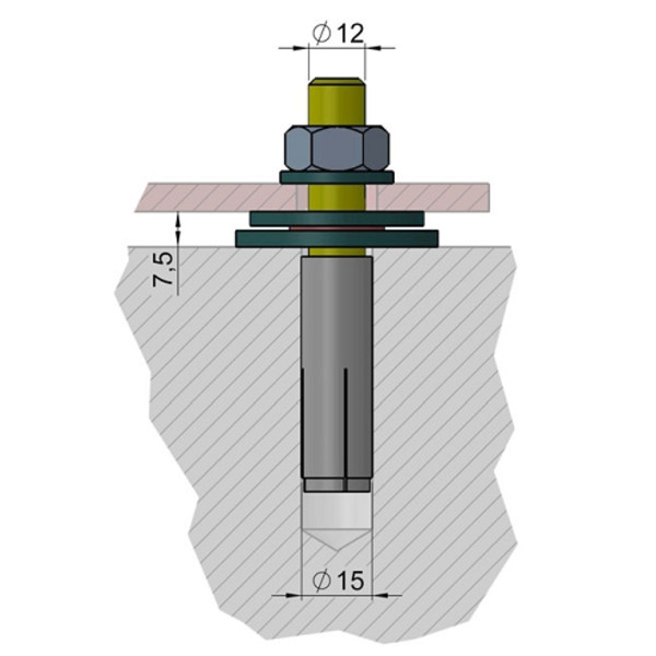 euro EMC Anchoring set 1 for observatory pier P300
