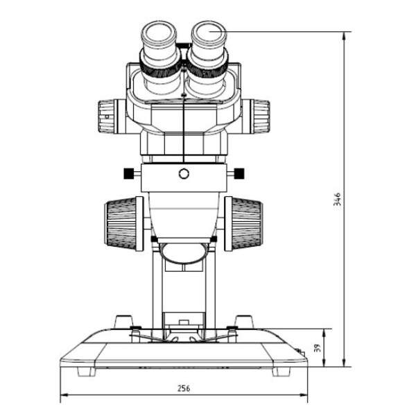 Euromex Stereo zoom microscope NZ.1902-S, 6.7-45x, Gear rack, Reflected and Transmitted light, bino