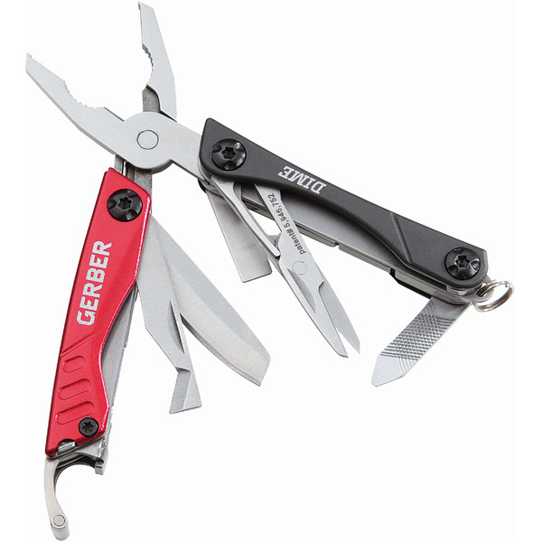 Gerber DIME Mini-Multitool, grey-red