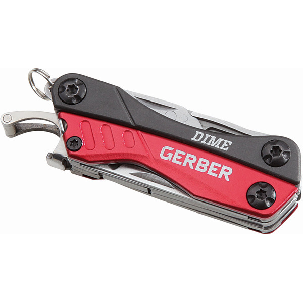 Multi-tool Gerber Mini-Multitool DIME gris-rouge