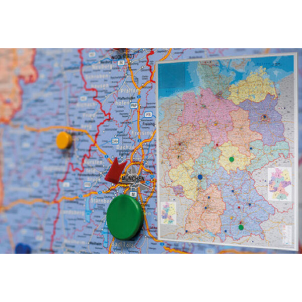 Stiefel Organizational map of Germany, for pinning to