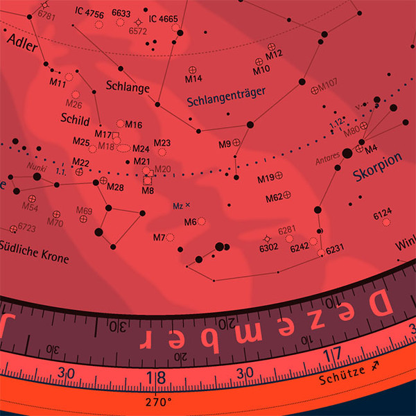 Oculum Verlag Star chart Swivelling sky map