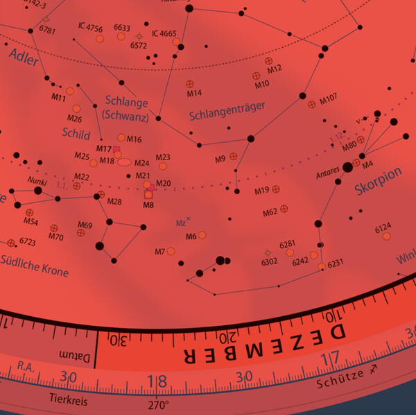 Oculum Verlag Star chart Swivelling sky map