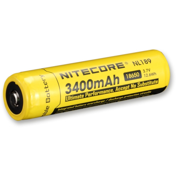 Nitecore Li-ion battery 18650, 3400mAh