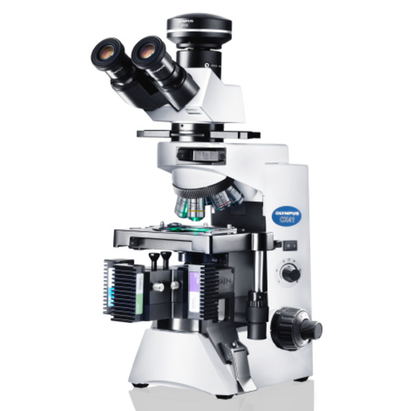 Evident Olympus Microscope CX41 fluorescence, trino, 40x,100x, 400x