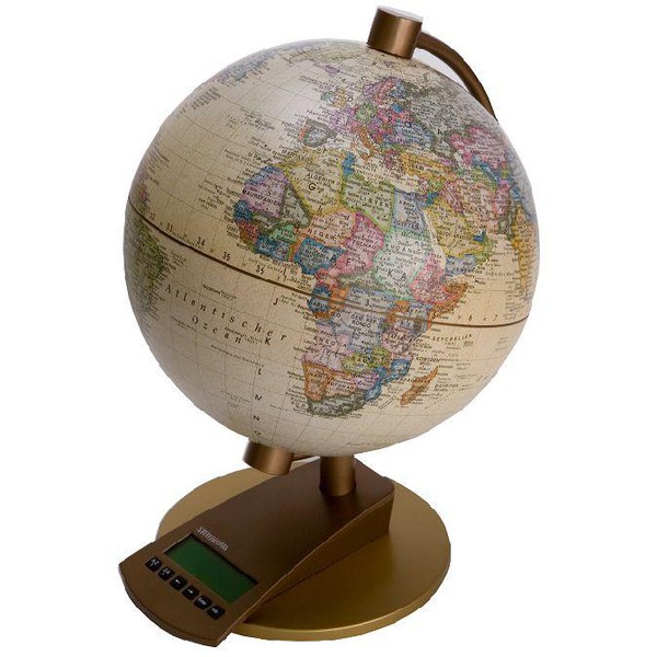 Stellanova World Time Globe antique 20cm (German)