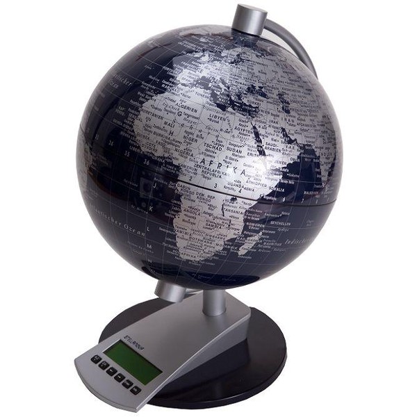 Stellanova World Time Globe black 20cm (German)