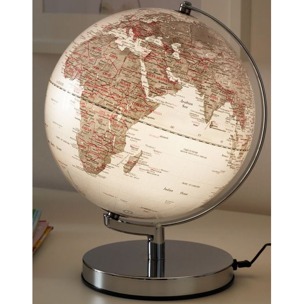 TROIKA Globe Terra Silver Light 25cm